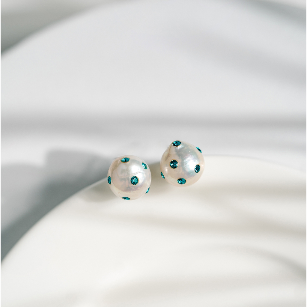 Ar-Kang Collection AKE2303/AKE2304/AKE2305/AKE2306 ต่างหูเงินแท้ ประดับ White Pearl (Silver92.5%)