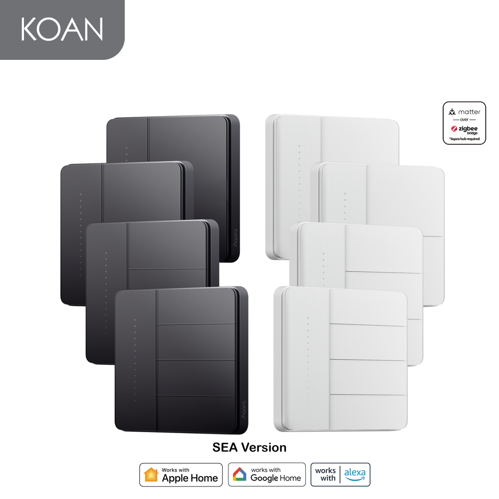 Aqara - Smart Wall Switch Z1 Pro EU - White / Black สวิตช์ไฟ