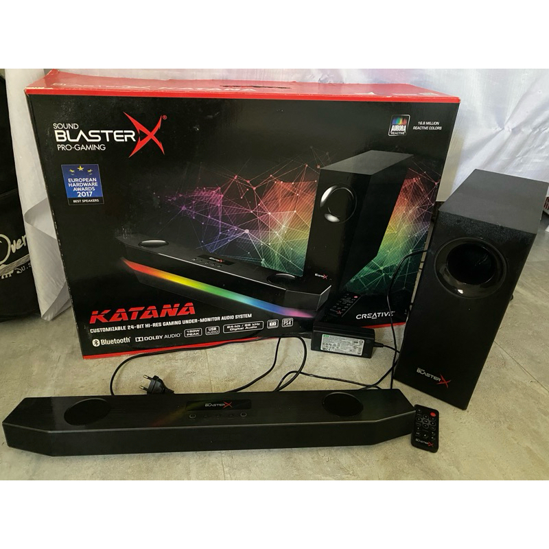 ลำโพง Creative ครบกล่อง Sound BlasterX Katana Speaker (ผ่อนได้)