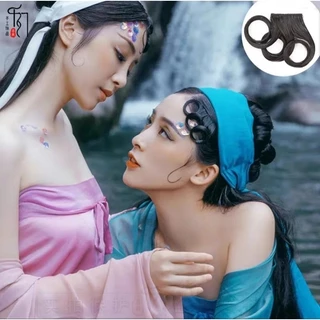 M1/4แฮร์พีชลอนเปียก แฮร์พีชลอนหน้าม้า แต่งผมย้อนยุควินเทจ สไตล์สาวจีน ลอนผมสาวใส่กี่เพ้า สินค้าพร้อมส่งในไทย ส่งไว