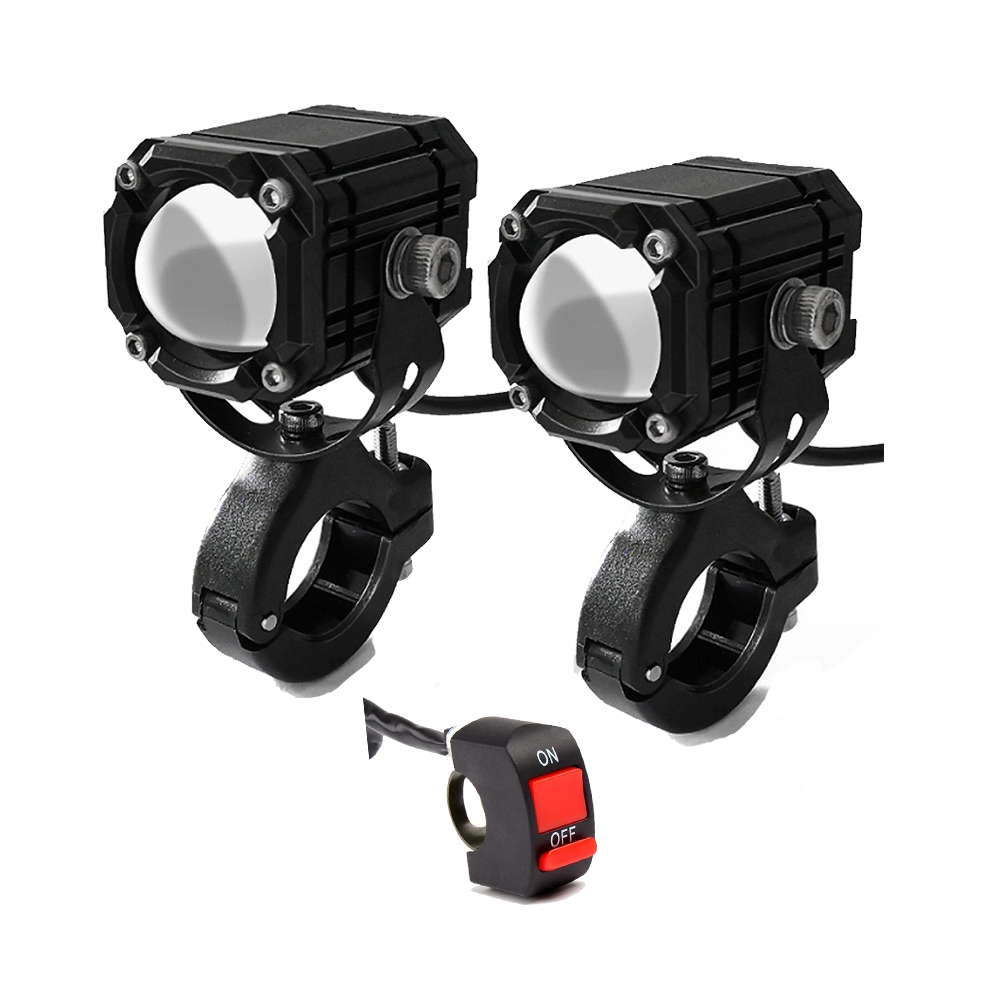 AUTO REPAIR ไฟสปอร์ตไลท์มอเตอร์ไซค์ รถจักรยานยนต์ LED DC12V-24V ไฟสปอร์ทไลท์ LED ระดับกันน้ำ IP68 ไฟคู่สีเหลืองและสีขาว - รูปที่ 7