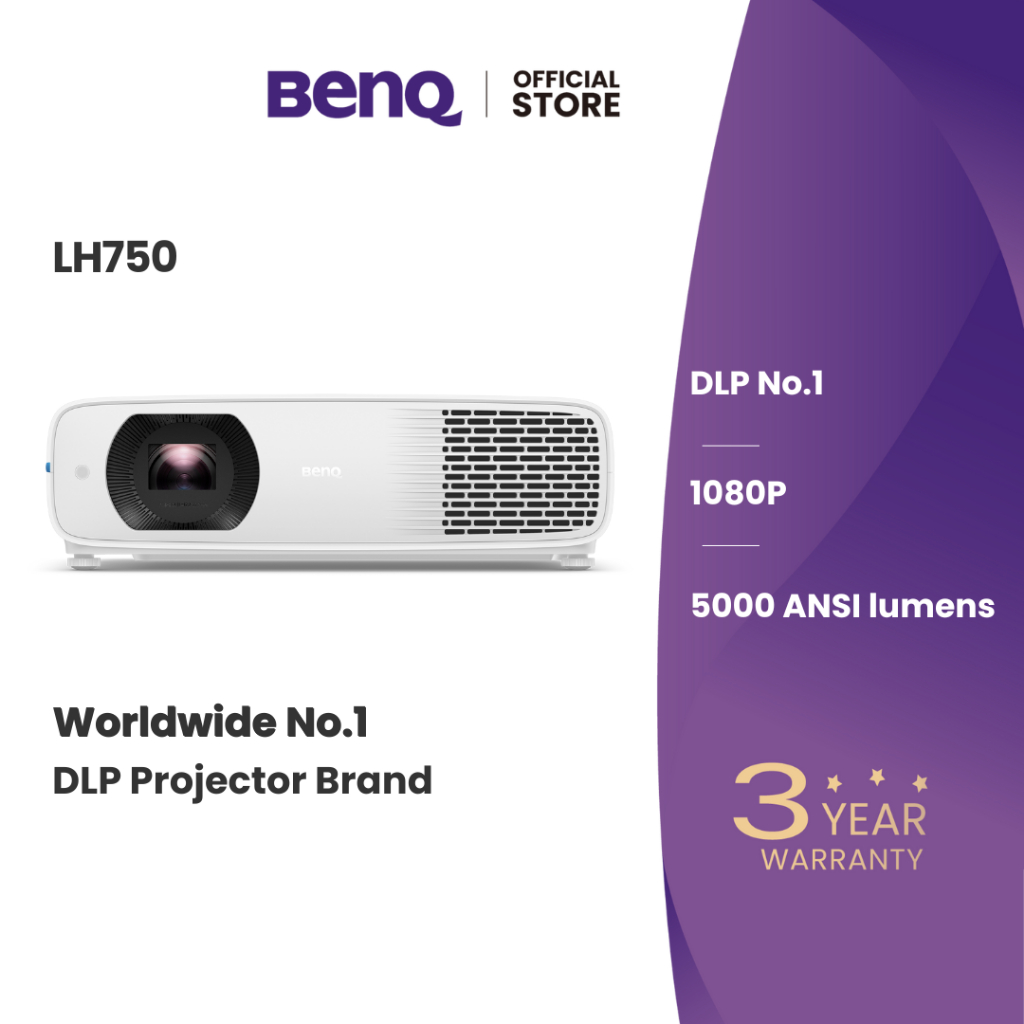 BenQ LH750 5000lms 1080P LED Meeting Room Projector (โปรเจคเตอร์สำนักงาน)