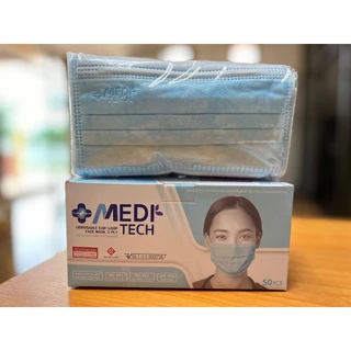 MeDiTech MasK หน้ากากอนามัยการแพทย์ (50ชิ้น/กล่อง)