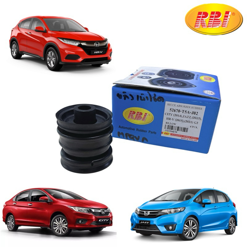 เบ้าโช๊คอัพหลัง ตัวล่าง RBI HONDA CITY GM6 JAZZ GK ปี 2014-2020 HRV เจน1 ปี 2011-2021 รหัส 52670-T5A