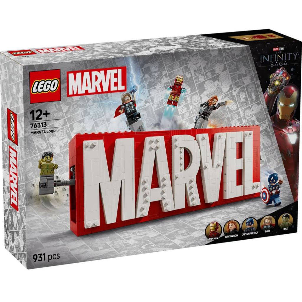 LEGO® Marvel: MARVEL Logo & Minifigures 76313