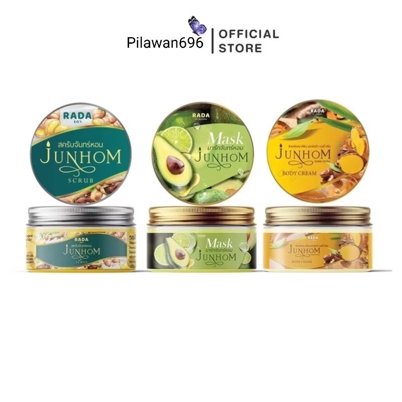 [ราคา 1ชิ้น] Lada Junhom ลดาจันทร์หอม มาส์ก สครับ ครีมไพร