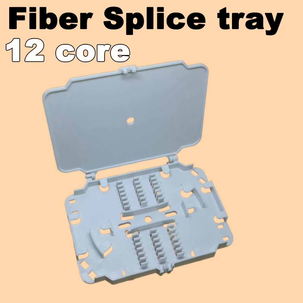 12 core fiber Splice tray thickened ABS material fusion cassette box ftth optical fibre splice prote