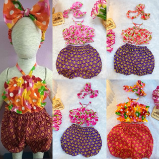 🔥 ส่งไว จาก สมุทรปราการ ชุดF01 สงกรานต์+ผ้าไทยเด็กน่ารัก3.7-…