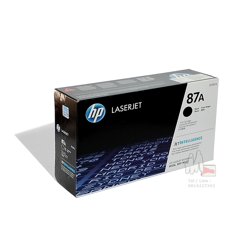 HP CF287A  (87A) Toner Black หมึกแท้ สีดำ LaserJet M506dn/ M506x /M506n /MFP M527c /MFP M527z