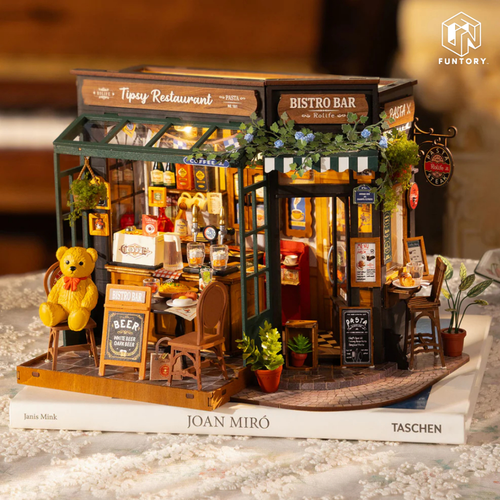 ส่งด่วน กทม. 🚀 🍺 Funtory บ้านตุ๊กตา DIY Tipsy Restaurant ของเล่น ของขวัญ ของแต่งบ้าน Rolife DG167