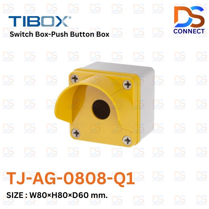 TJ-AG-0808-Q1 Switch Box-Push Button Box 1 Hole กล่องพลาสติกใส่ปุ่มกด 1 ช่อง