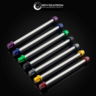 แกนล้อหน้า (สแตนเลส) CNC REVOLUTION X-MAX300 ยาว280mm.