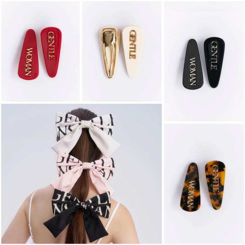 (พร้อมส่งของแท้ ใช้โค้ดลดร้านโค้ดคุ้ม30%ได้ค่ะ ️) GENTLEWOMAN HAIR CLIP   ( Hair Clip / Ribbon Clip ) ราคา ถูกที่สุด ดีลบีเคเค