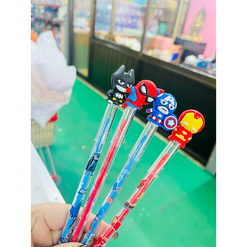 ดินสอต่อไส้ รุ่น No.601 หัวการ์ตูนสุดน่ารักลายลิขสิทธิ์ บรรจุ:1แท่ง