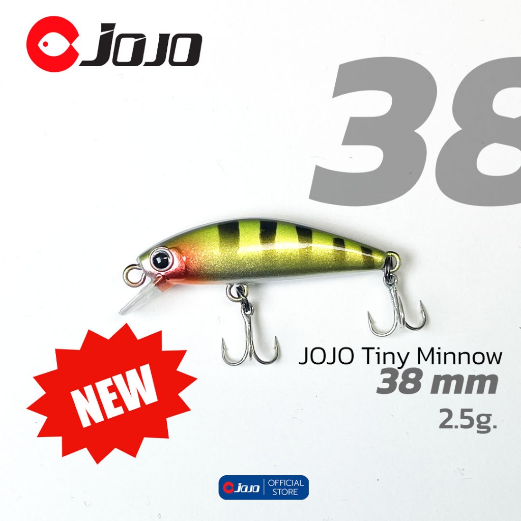 JOJO Tiny MINNOW 38S เหยื่อปลอม ปลั๊กจิ๋ว ขนาด 38mm หนัก 2.5 กรัม สำหรับตกกระสูบ สนาก กะพง และปลาล่าเหยื่อทั่วไป งาน UL