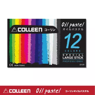 COLLEEN Oil Pastel premium quality สีชอล์ค คอลลีน คุณภาพสูง จัมโบ้ 12, 16, 25, 36 colors แถมสมุดระบายสีเสริมทักษะเด็ก