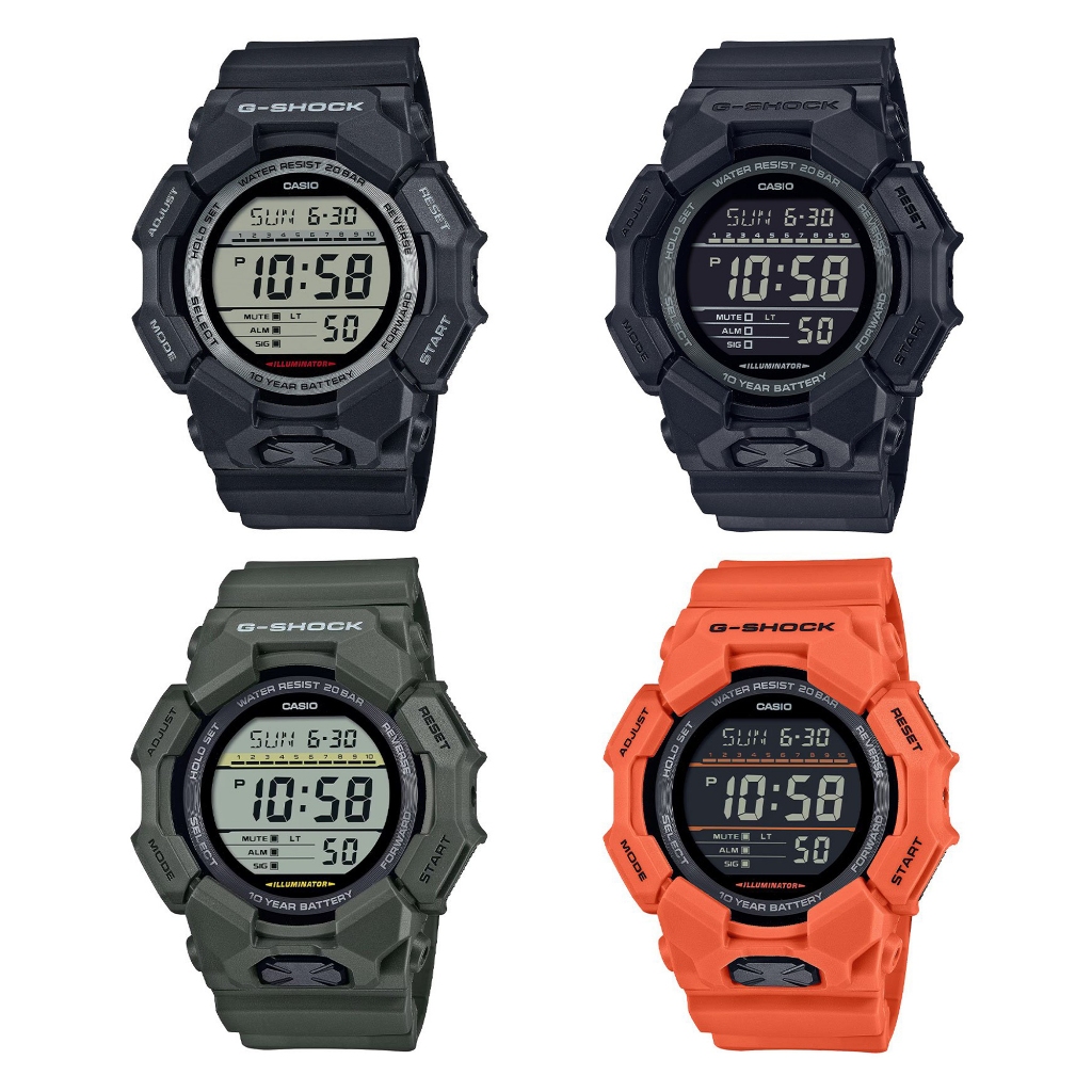 Casio G-Shock นาฬิกาข้อมือผู้ชาย สายเรซิน รุ่น GD-010(GD-010-4,GD-010-3,GD-010-1)