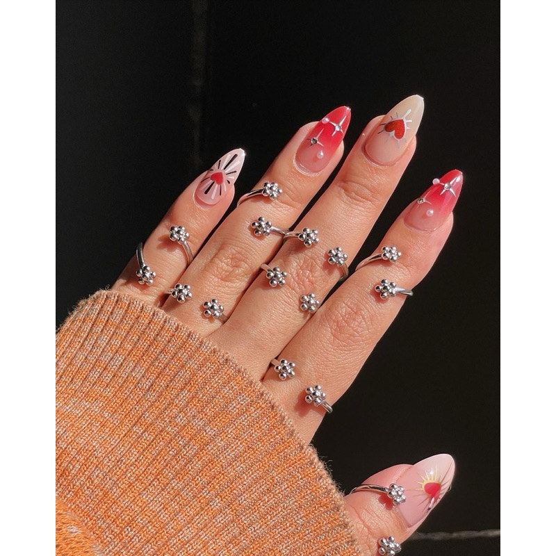 Outerouter Flower Ring | แหวนเงินผสม