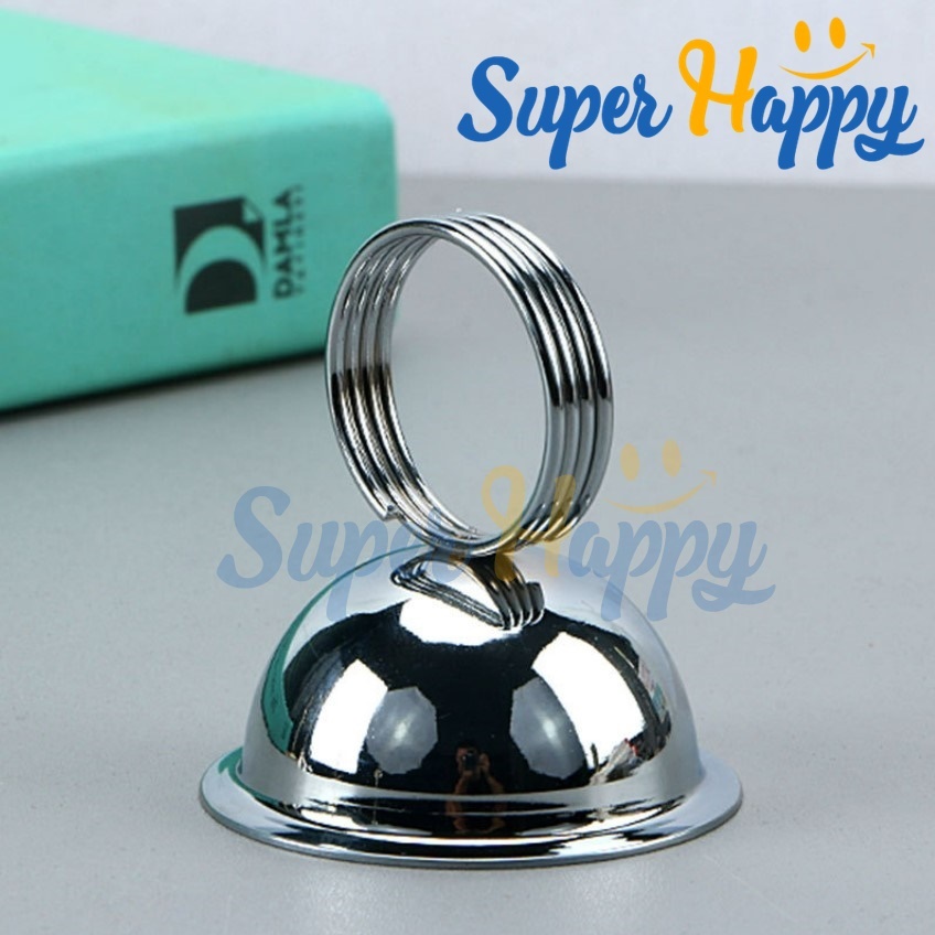 ที่เสียบนามบัตรบนโต๊ะฐานครึ่งวงกลม ที่ตั้งหมายเลขโต๊ะ Creative Card Holder