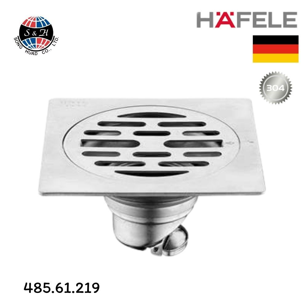 ตะแกรงกันกลิ่น HAFELE รุ่น 485.61.219 ขนาด 10 ซม.สเตนเลส ท่อ 2-3 นิ้ว แบบเหลี่ยม