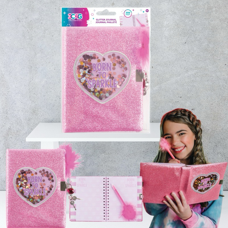 3C4G : Born To Sparkle Glitter Journal
