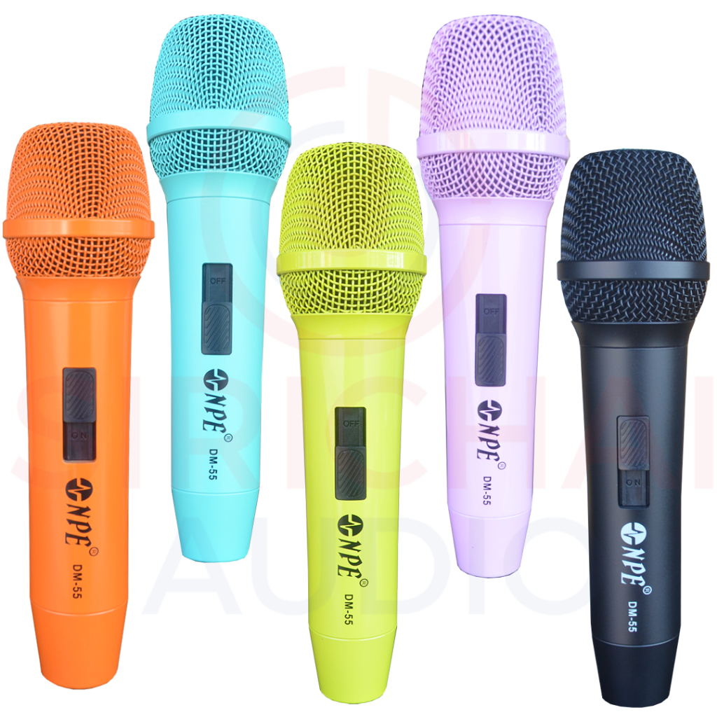 ไมโครโฟน NPE รุ่น DM55 (มี5สี) พร้อมสายไมค์ MICROPHONE NPE DM-55