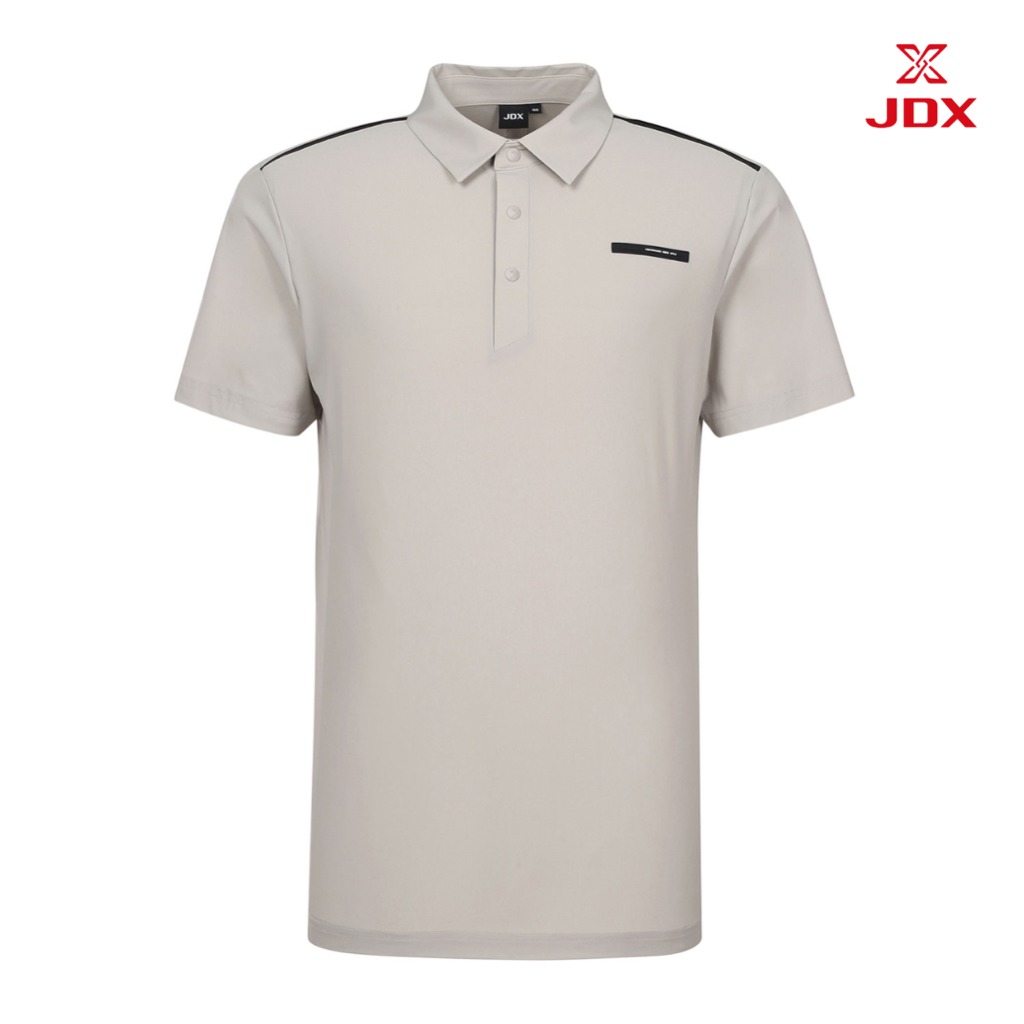 JDX Golf เสื้อชายแขนสั้นสีเบจ