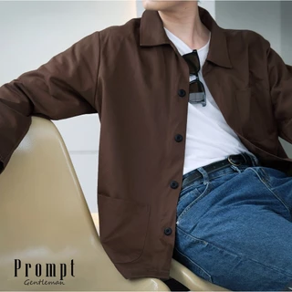 Prompt Journey Jacket 3 pocket workwear M/L/XL เสื้อแจ็คเก็ต​​ กระเป๋า3ใบ เอิร์ธ​โทน​ แจ็คเก็ตผู้ชาย