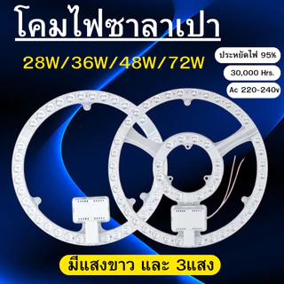 แผงไฟ led เพดาน 3สี28W/36W/48W/72W แผงไฟแม่เหล็ก เปลี่ยนชิปหลอดไฟ led เพดานกลม แผงไฟเพดานคุณภาพสูง ถูกที่สุด