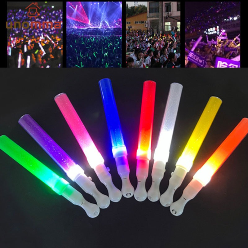 🎈แท่งเรืองแสง LED แท่งสั้นเรืองแสงแท่งกระพริบอุปกรณ์ประกอบฉากคอนเสิร์ตปาร์ตี้คอนเสิร์ต unomma