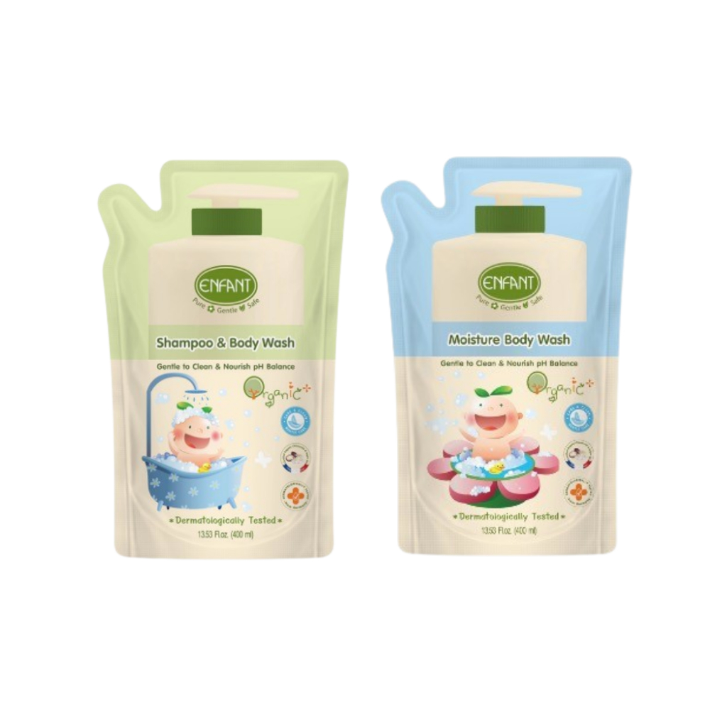 (Refill) ENFANT Organic Body Wash อองฟองต์ ครีมอาบน้ำ 400 ml