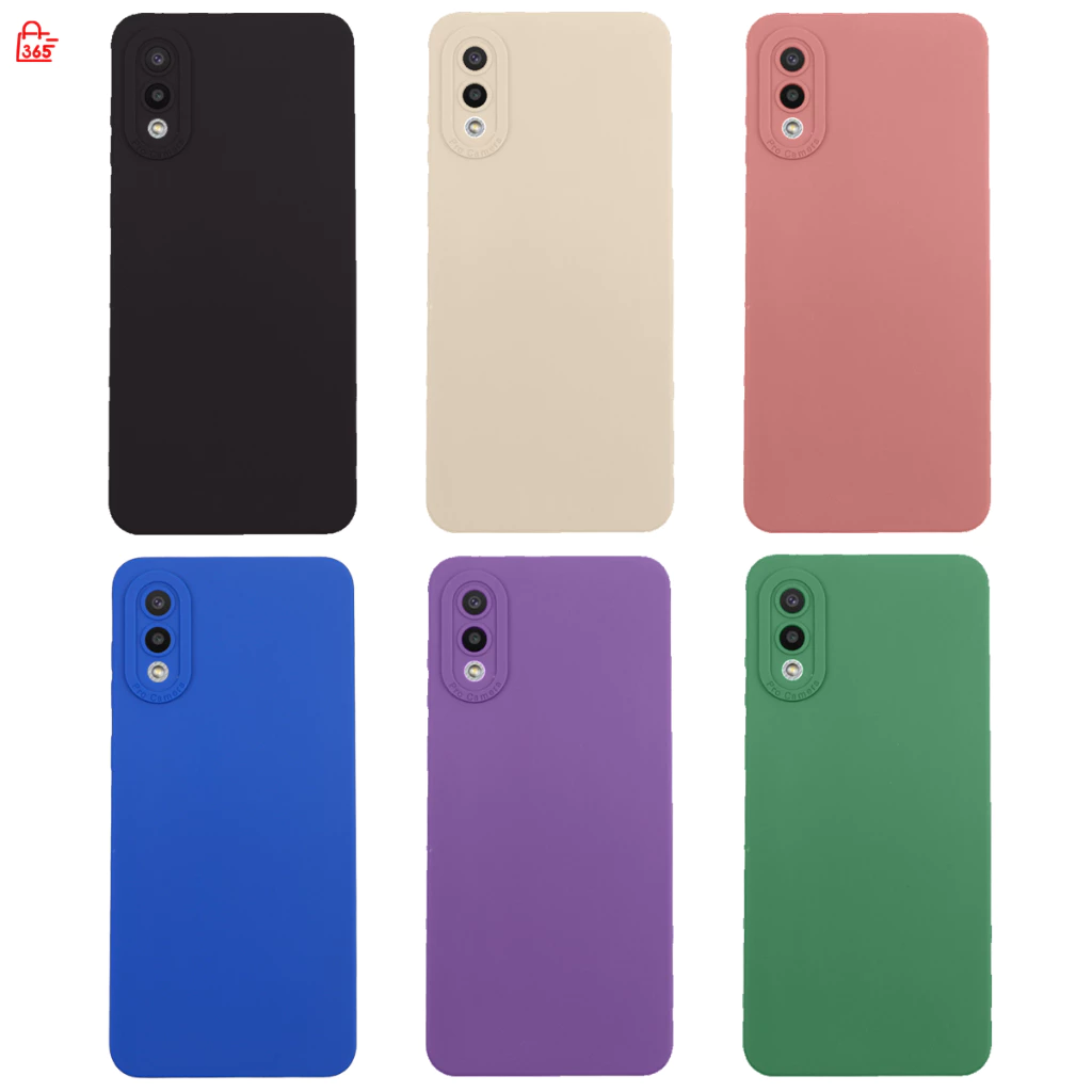เคส สำหรับ Samsung Galaxy A02 M02 เคสซิลิโคนนิ่ม กันกล้อง TPU สีพื้น