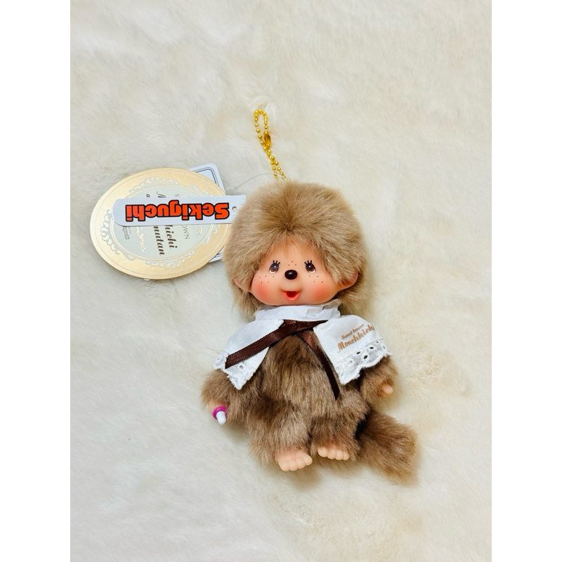 (ของแท้ ) Monchhichi sweet brown keychain พวงกุญแจสวีทบรานว์สุดคิ้ว
