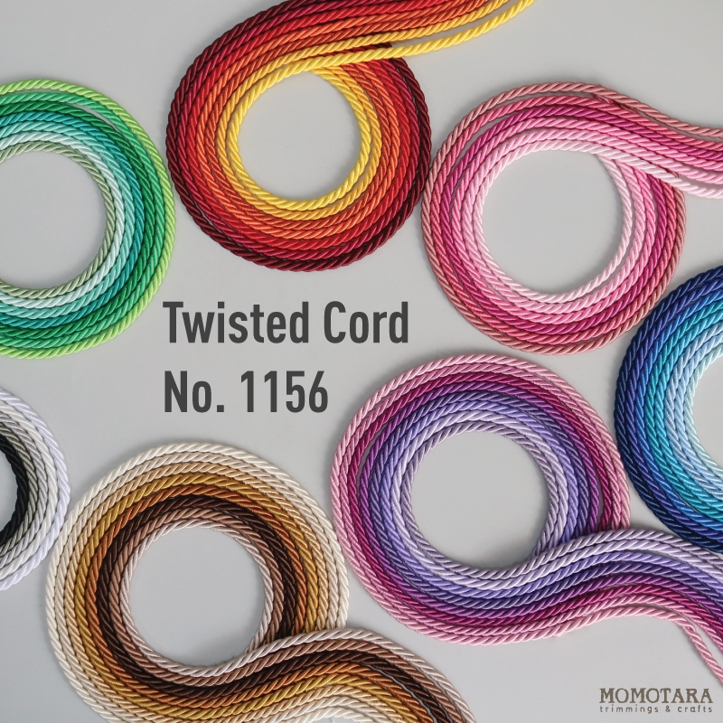 MOMOTARA No.1156 เชือก เชือก Cord เชือกเกลียว Twisted Cord ขนาด 0.5 CM ยาว 18 หลา ชุดที่ 2