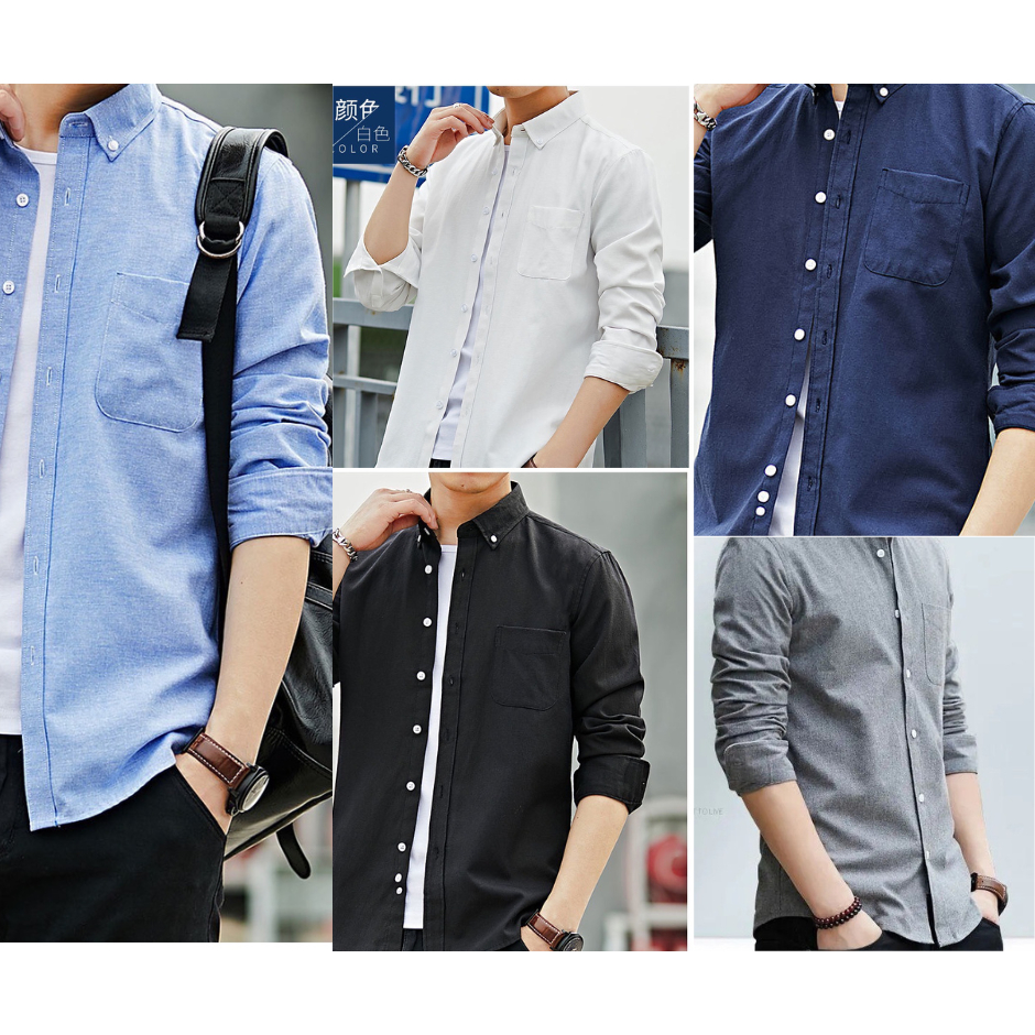 ใหม่ เสื้อเชิ๊ตแขนยาว สำหรับคุณผู้ชาย ใส่สบาย ใส่ทำงานสุดเท่ห์