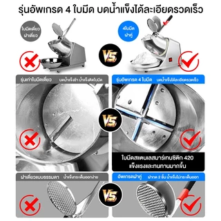CAMEL เครื่องบดน้ำแข็ง เครื่องไสน้ำแข็ง เครื่องป่นน้ำแข็ง เครื่องไสน้ำแข็ง เกล็ดหิมะ 4ใบมีด
