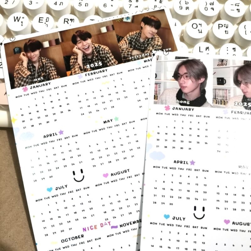 LYKN - ปฏิทิน 2568 / 2025 รูป 5x7 นิ้ว calendar ไลแคน tpop