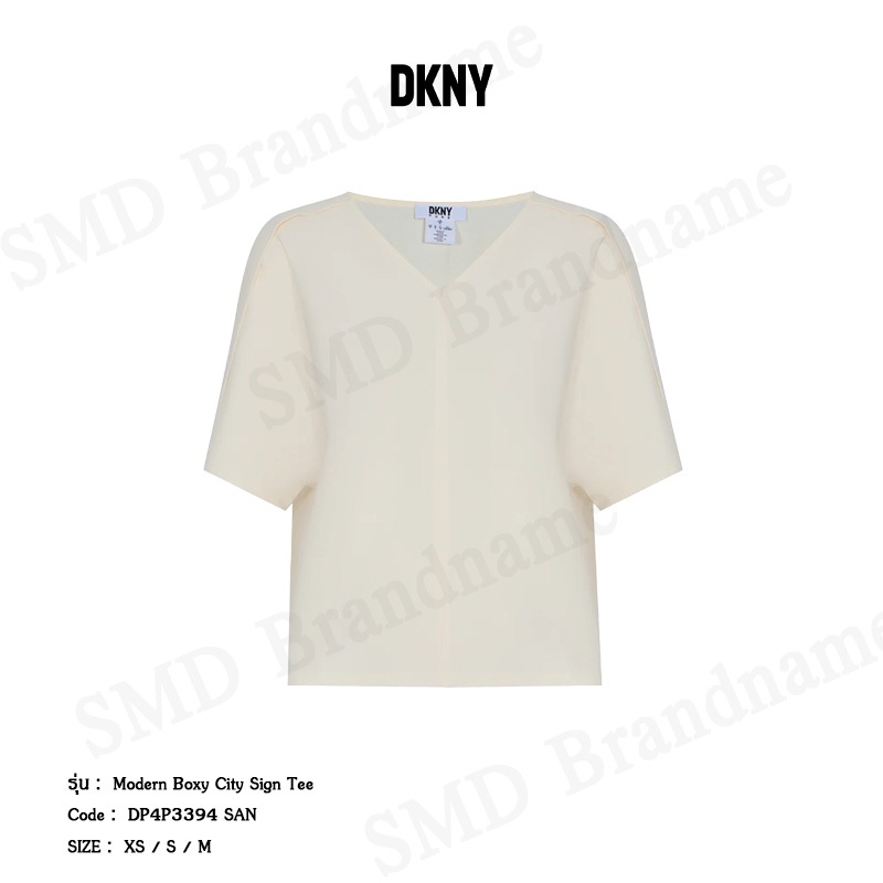 DKNY Pure เสื้อยืดคอวี รุ่น Short Sleeve V-Neck Tee Code: P4AH8W2H G0H