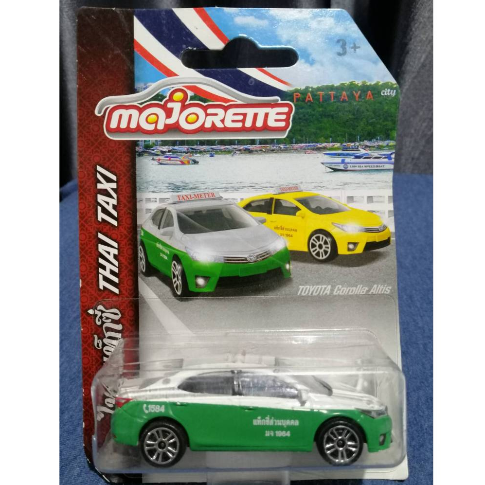 โมเดลรถ Majorette Toyota Corolla Altis - Thai Taxi White/Dark Green NEW ของใหม่ยังไม่แกะแพ็ค