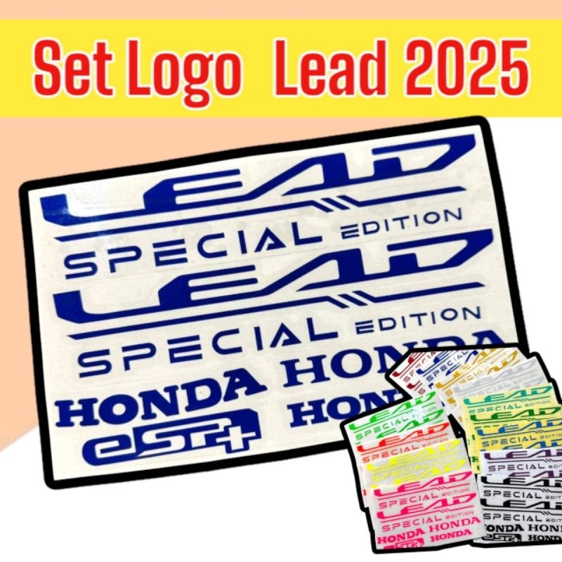 Lead2025 ชุดสติ๊กเกอร์โลโก้ Lead125 ปี2025 (ใหม่)