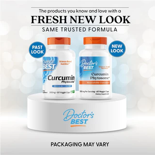[แท้100%] สารสกัดขมิ้นชัน ไฟโตโซม 1,000 มก. ประสิทธิภาพสูง, Doctor’s Best Curcumin Phytosome with Meriva, แคปซูล