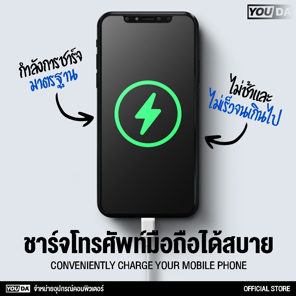 YOUDA USB HUB 3.0 4IN1 รับประกัน1ปี สายพ่วง USB 1 TO 3USB+หัวต่อสายแลน YD-U146 ความเร็วสูงUSB Splitter แบบพกพาข้อมูล Hub
