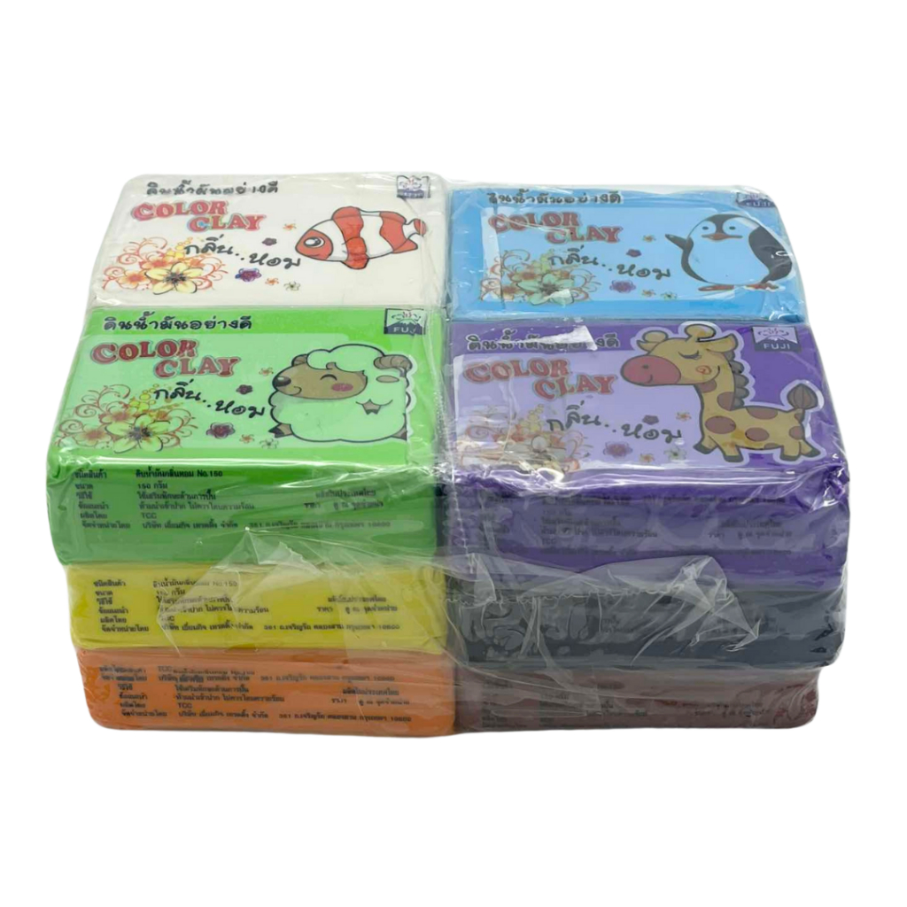 ดินน้ำมันไร้สารพิษ FUJI NO.150 (NON-TOXIC CLAY) 12 ก้อน/แพ็ค ราคา ถูกที่สุด ดีลบีเคเค แกลเลอรีภาพที่ 2