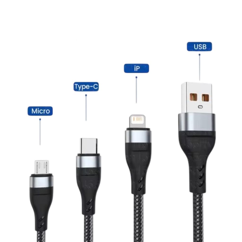 120W สายชาร์จเร็ว ชาร์จเร็ว 120W หัวUSB to type c Micro iPhone สายชาร์จ สาย