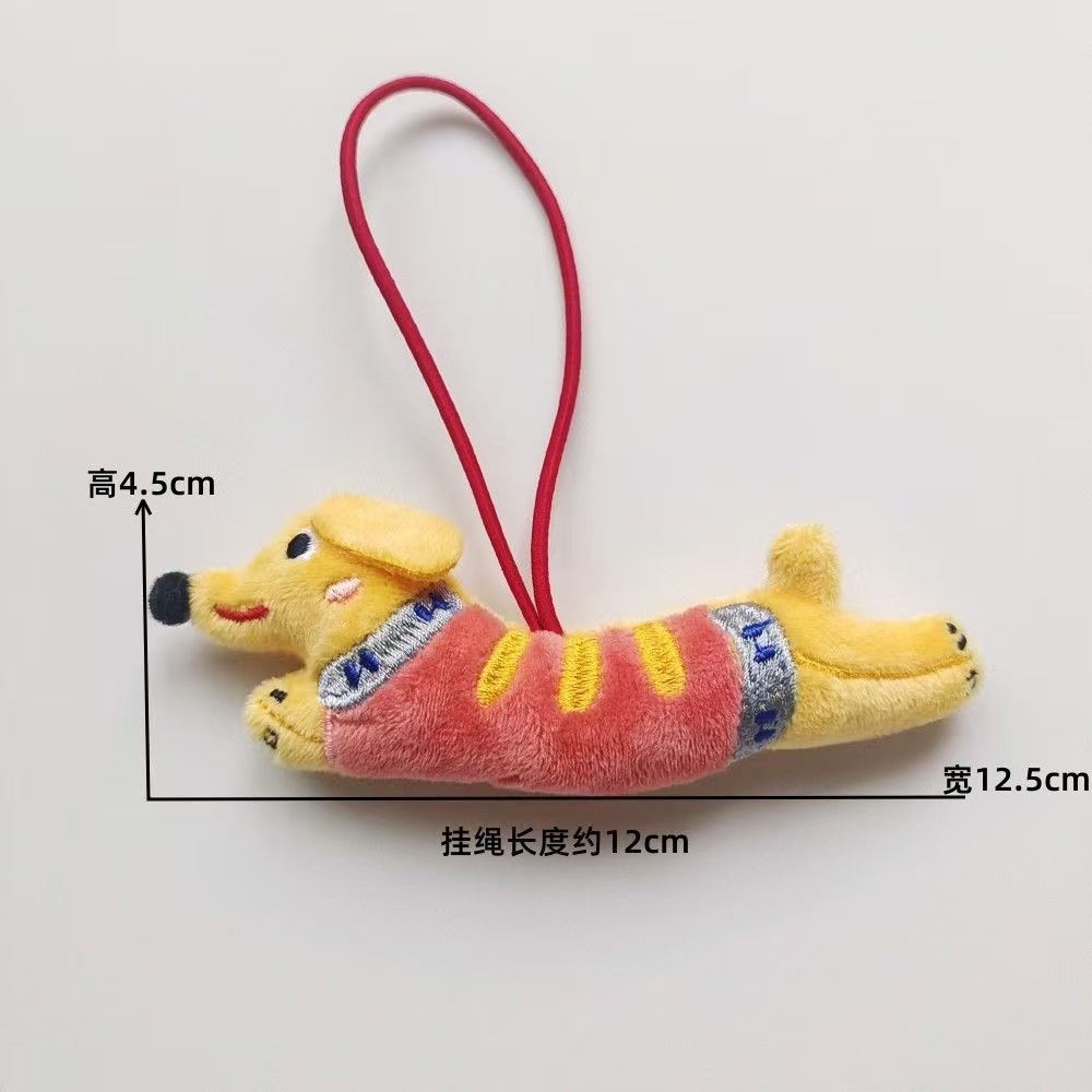 🔥COD🔥 Dachshund ตุ๊กตาตุ๊กตาการ์ตูนตุ๊กตาลูกสุนัขพวงกุญแจจี้กระเป๋าเป้สะพายหลัง Charm น่ารักกระเป๋าแขวนตกแต่งของขวัญเด็ก