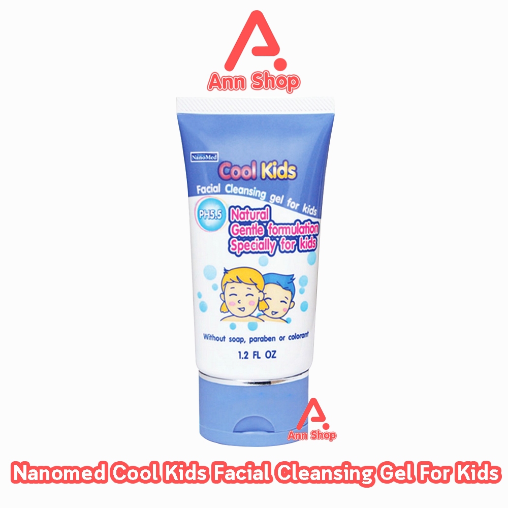 Nanomed Cool Kids Facial Cleansing Gel pH 5.5 30 กรัม (1 หลอด) นาโนเมด คูล คิดส์ เฟเชียล คลีนซิ่ง เจล เจลล้างหน้าสำหรับเ