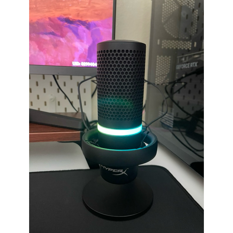 ไมค์ hyperx สภาพดี มือสอง‼️ HyperX DuoCast – RGB USB Condenser Microphone ไมโครโฟน รองรับ PC PS4