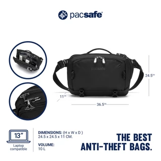 Pacsafe EXP 12" Anti-Theft Sling Crossbody กระเป๋ากันขโมย กระเป๋าสะพายสลิง สำหรับเดินทางและใช้งานทุกวัน