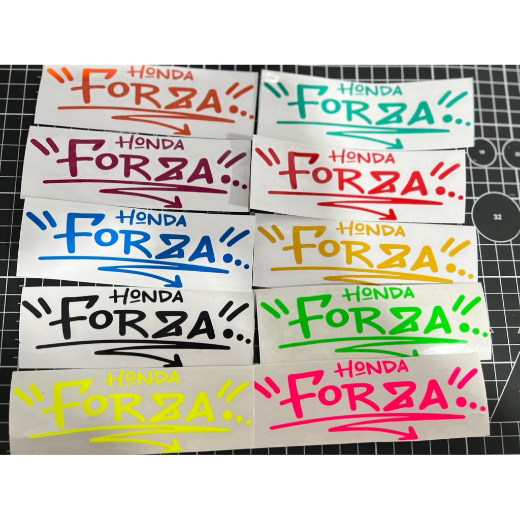สติ๊กเกอร์ ลายเซ็น  FORZA ฟอซ่า  (์NEW ใหม่ )