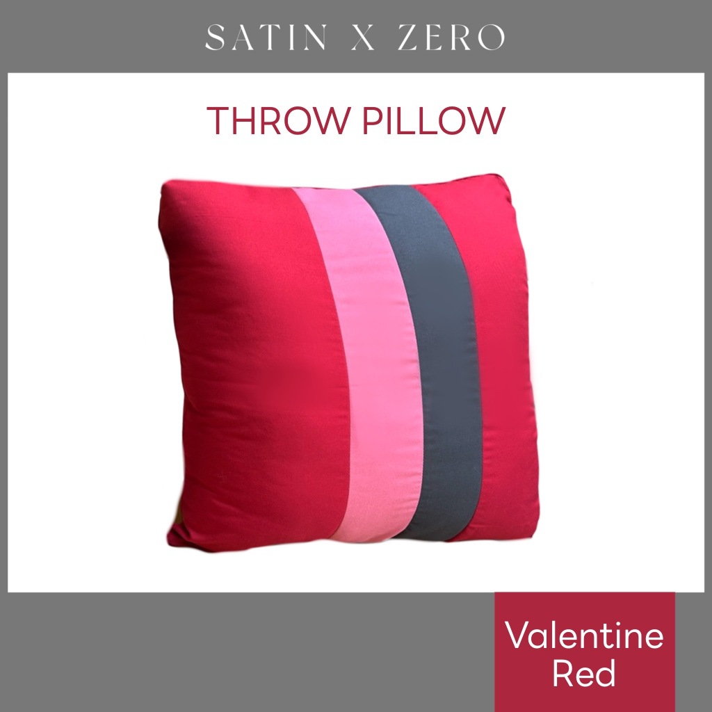 SATIN X ZERO หมอนอิง (Valentine Red) ตกแต่งบ้าน บรรจุใยสังเคราะห์เกรดA หนานุ่มพิเศษ